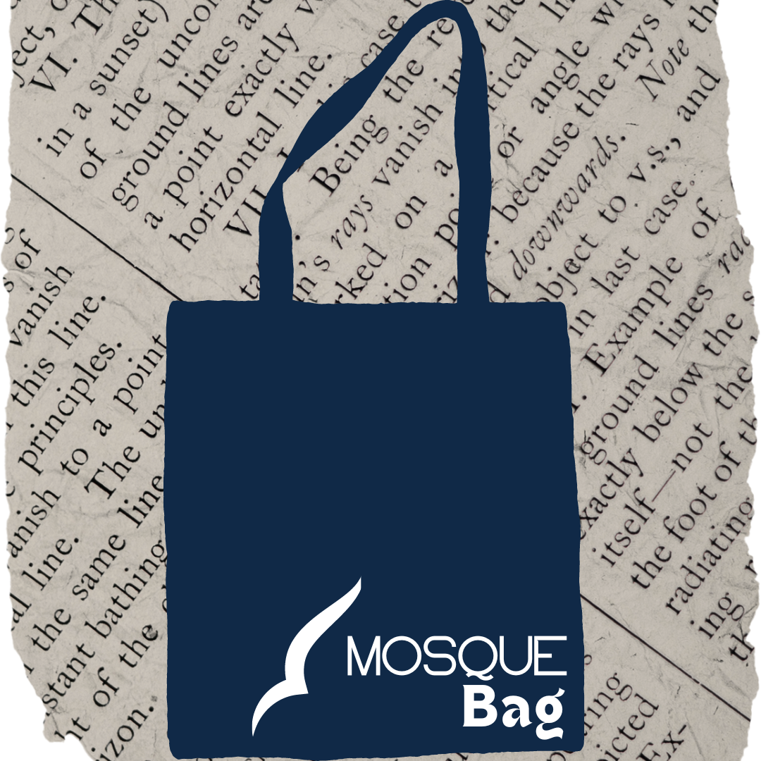 Tote Bag- Blue or Beige Mosque Bag