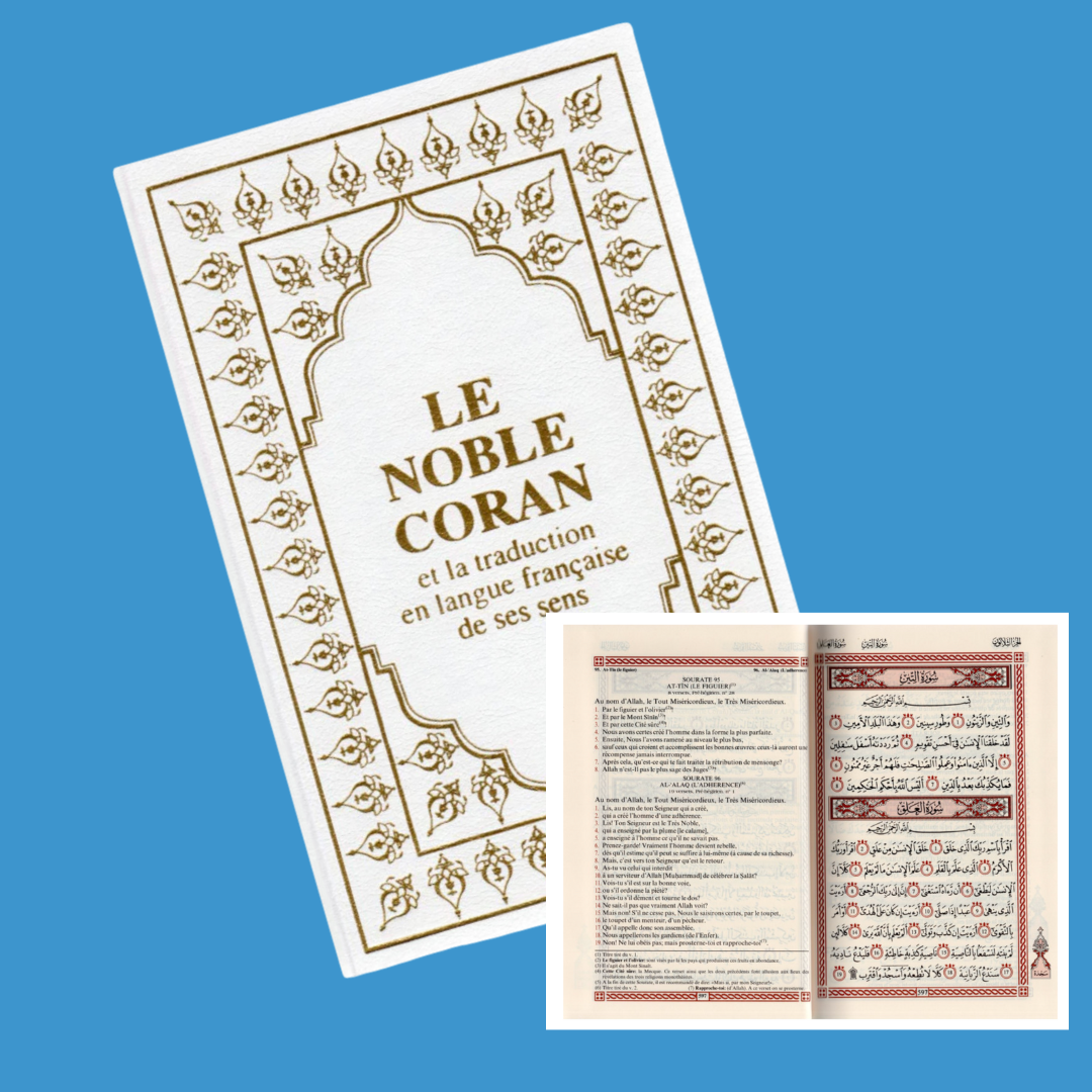 Le Coran (Arabe-Français) Editions Blanc et Or