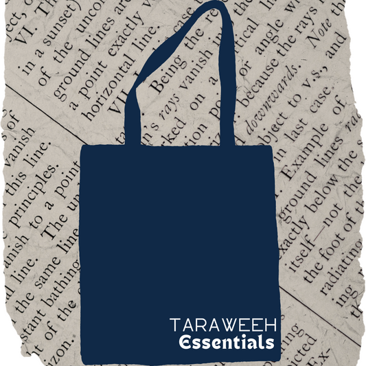 Tote Bag-  Blue or Beige Taraweeh Essentials