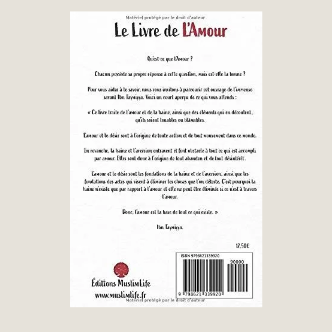 Le livre de l 'Amour- Ibn Taymiyya